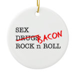 Bacon Sex Rock n Roll Ornaments