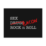 Bacon Sex Rock n Roll Postcards
