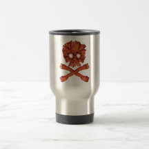 Bacon Skull and Crossbones Mugs