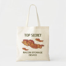 Bacon Storage Device Canvas Bag