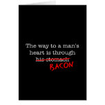 Bacon Way to a Man's Heart cards