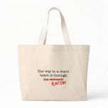 Bacon Way to a Man's Heart Tote Bag