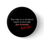 Bacon Woman's Heart buttons