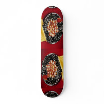Bacon-wrapped seafood hors d'oeuvres skate decks