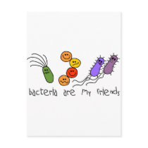 Bacteria are my friends postcards