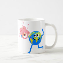 Bacteria Globe Mugs