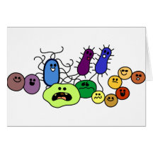 Bacteria Greeting Cards
