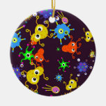 Bacteria Wallpaper Christmas Ornament