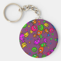 Bacteria Wallpaper Key Chains