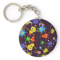 Bacteria Wallpaper Key Chain