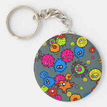 Bacteria Wallpaper Keychain