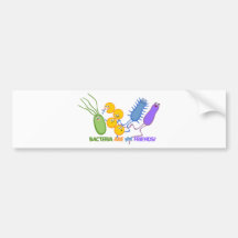 Bacterial Friends Bumper Stickers