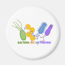 Bacterial Friends Fridge Magnet