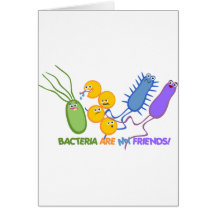Bacterial Friends Greeting Cards