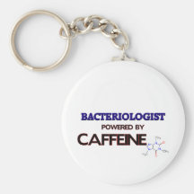 Bactériologiste actionné par la caféine porte-clef