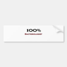 Bactériologiste de 100 pour cent autocollants pour voiture