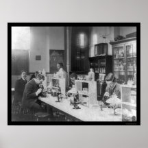 Bacteriology Lab at Howard Univiversity 1900 Posters