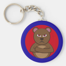 Bad angry bear schlüsselband