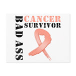 Bad Ass Endometrial Cancer Survivor Postcard