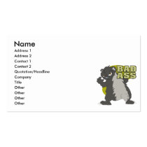bad ass honey badger business card templates