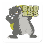 bad ass honey badger stickers