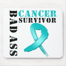 Bad Ass Ovarian Cancer Survivor Mouse Mats