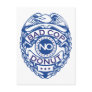 Bad Cop No Donut - Blue Postcards