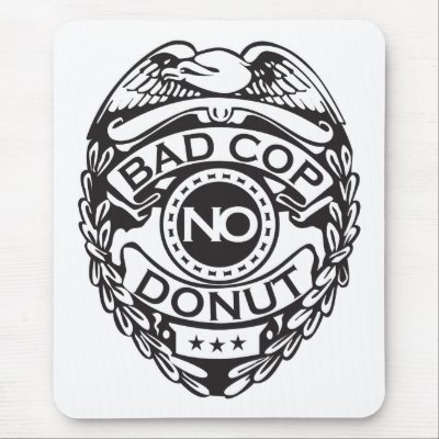 Bad Cop No Doughnut - Black by visualnewbie