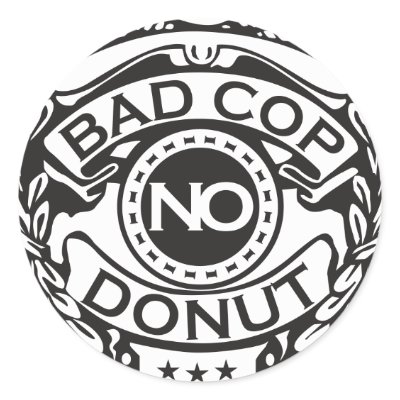 Bad Cop No Doughnut - Black by visualnewbie