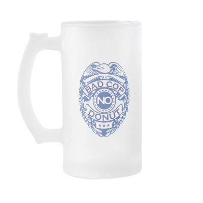 Bad Cop No Doughnut - Blue Mugs by visualnewbie