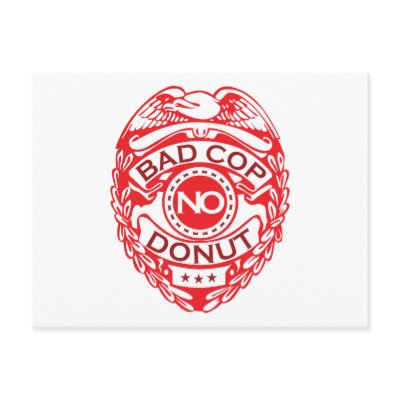 Bad Cop No Doughnut - Red by visualnewbie