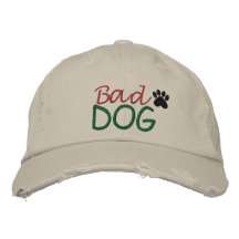 Bad DOG by SRF Embroidered Baseball Caps