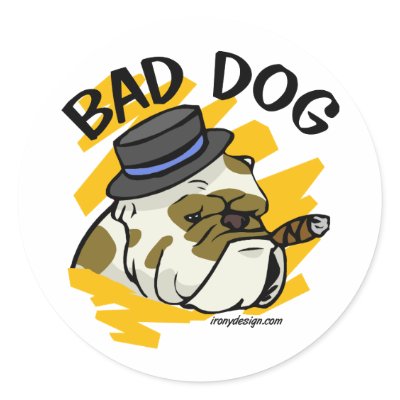Bad Dog Sticker by ironydesign