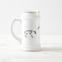 Bad Dog X-Ray Skeleton in Black & White Coffee Mugs