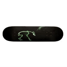 Bad Dog X-ray Skeleton in Green Custom Skateboard