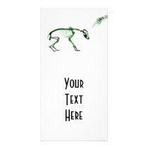 Bad Dog X-ray Skeleton in Green