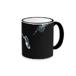 Bad Dog Xray Skeleton Black Blue Coffee Mugs