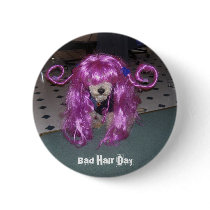 Bad Hair Day buttons