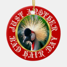 Bad hair day christmas ornament