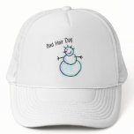 Bad Hair Day Snowman Trucker Hat
