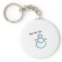 Bad Hair Day Snowman Key Chains