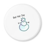Bad Hair Day Snowman magnets