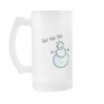 Bad Hair Day Snowman mugs