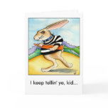 Bad Hare Day Easter Bunny Card