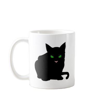 Bad Luck Cat Coffee Mug by CuteCritters