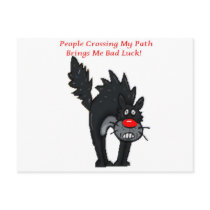 Bad Luck People Post Card