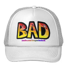 Bad Orange Spraypaint Graphic, Customize Me! Mesh Hat