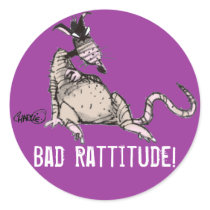 Bad Rattitude Sticker stickers