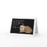 Bad Santa Fat Cat Christmas Card