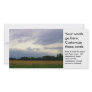 Bad weather approaching farm fields storm clouds
